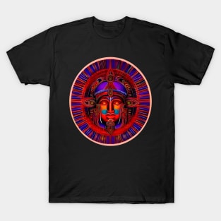 New World Gods (30) - Mesoamerican Inspired Psychedelic Art T-Shirt